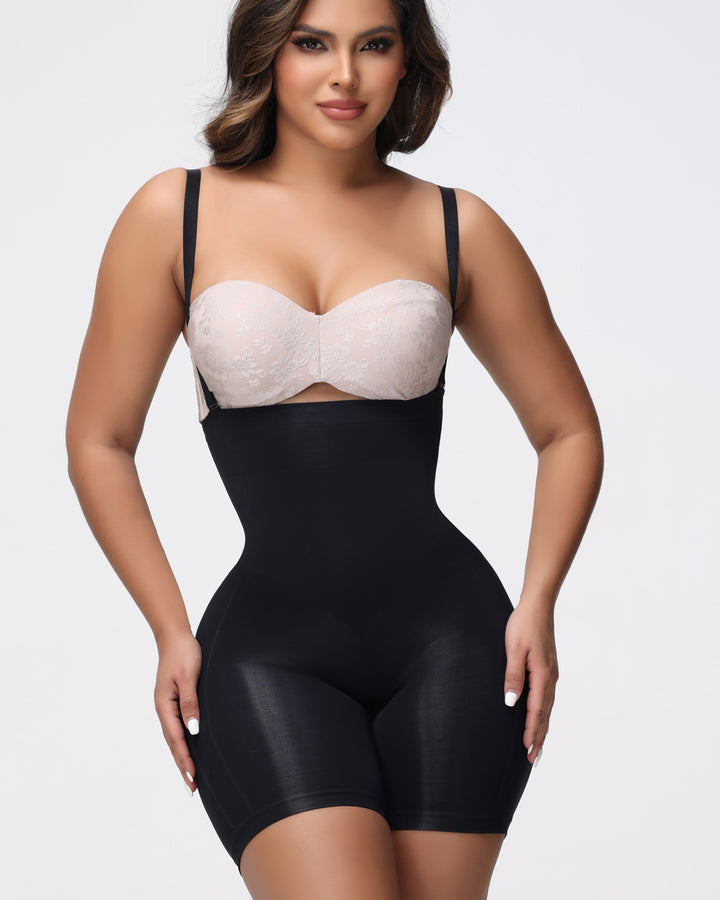 Shapshe® Hohe Taille Shapewear Shorts mit Abnehmbarem Träger