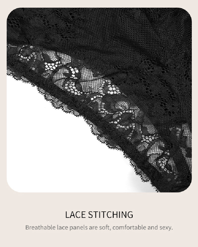 Damen Bauchweg Figurformende Nahtlose Spitzen Shapewear Slip