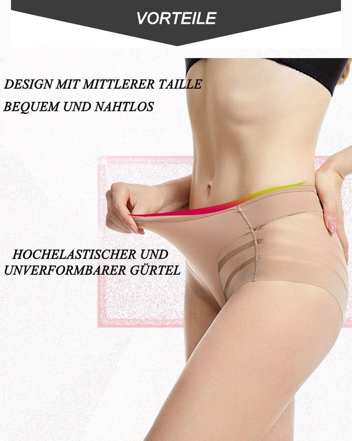 Spitzenstreifen Unbemerkt Hohe Taille Slip Unterhosen