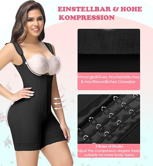 Shapshe® Fajas Colombianas Ganzkörper Bauchweg Po Lifting Shapewear