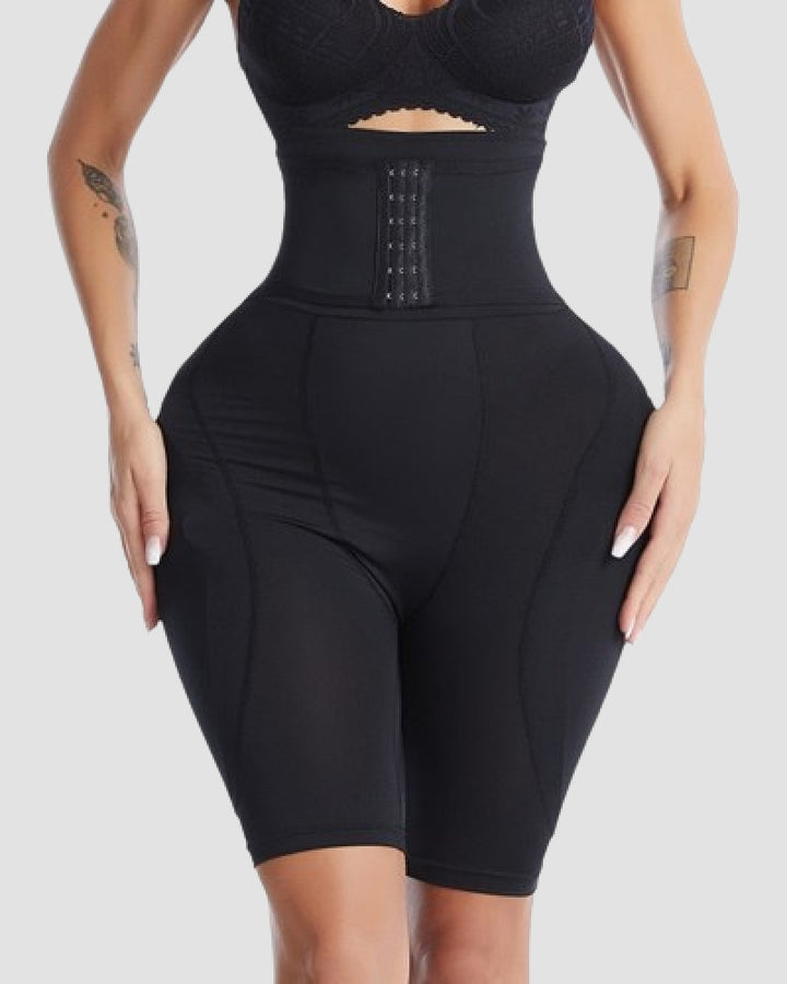 Sanduhr Taillenmieder BBL Shapewear Shorts mit Schwammpolstern