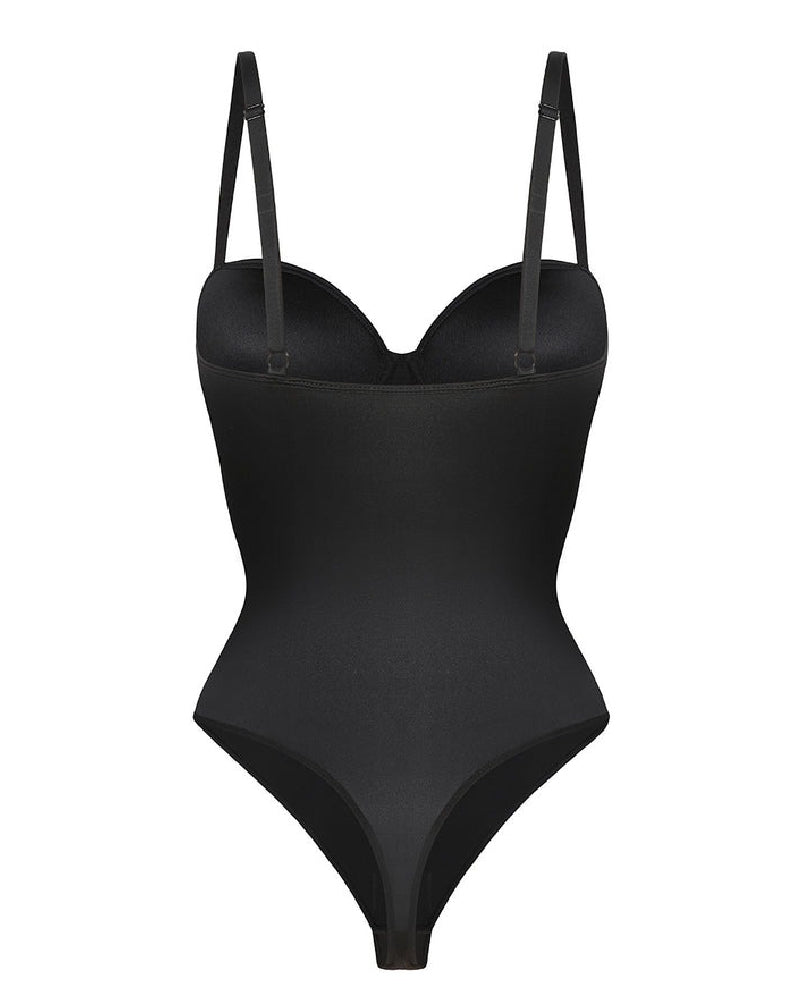 Shapshe® Damen Korsett Tanga Bauchkontrolle Po Lift Bodysuit mit Bügel BH