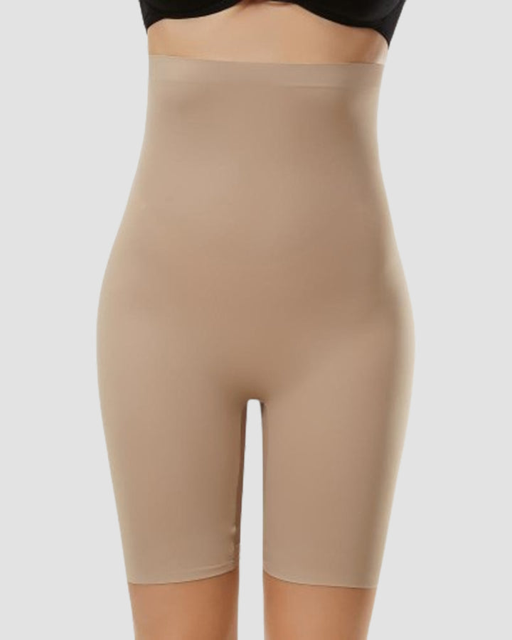 Glatte Hochtaillierte Bauchweg Shapewear Shorts