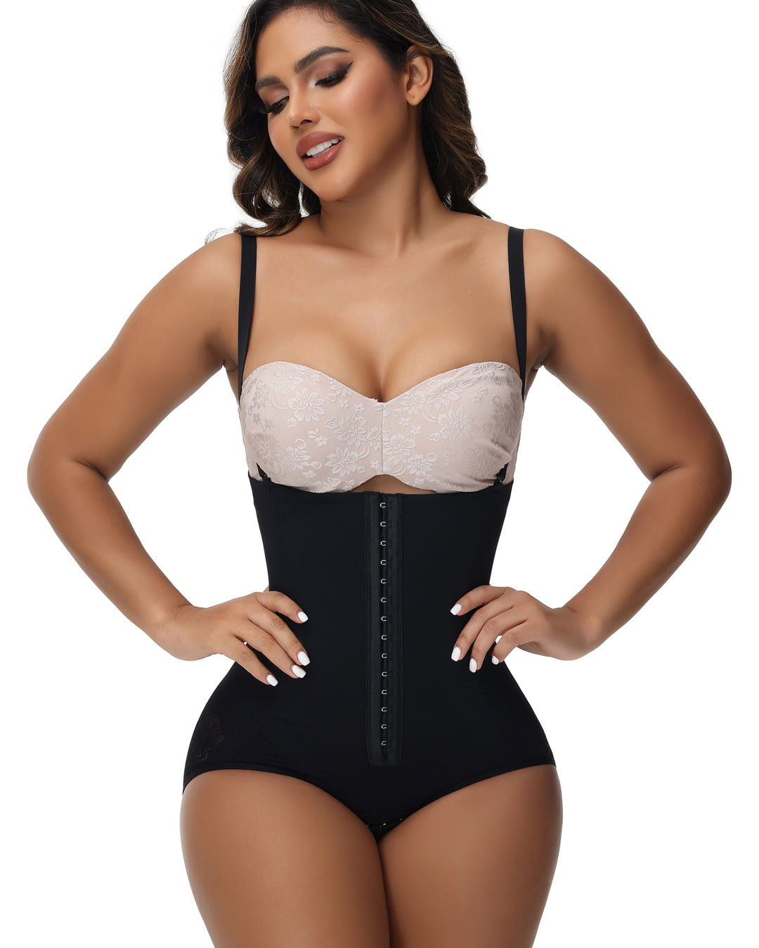 Shapshe® Hohe Taille Jacquard Po Bauchweg Stark Formende Miederhose