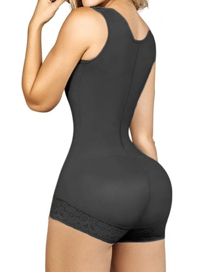 Shapshe® Damen Haken Ösen Brustunterstützung Shapewear Bauchweg Bodysuit
