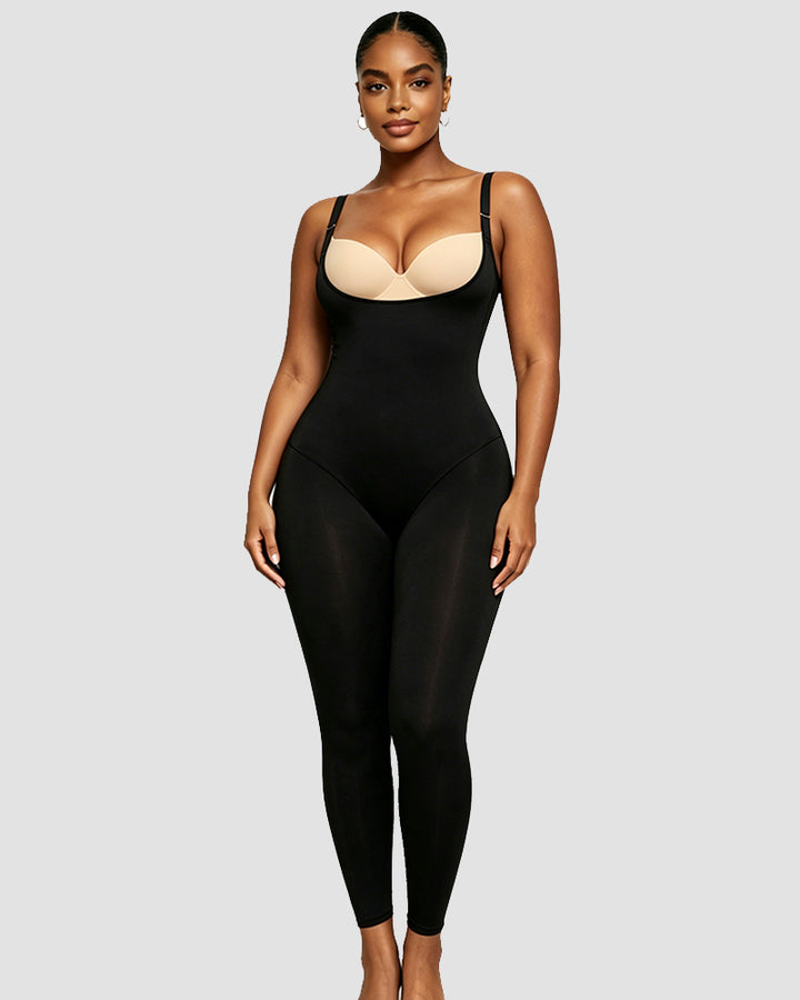 Shapshe® Nahtloser Bodyshaper Jumpsuit mit offenem Brustbereich
