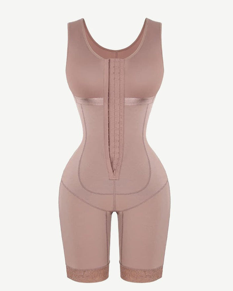 Shapshe® Ganzkörper Bauchweg Shapewear mit Haken und Ösen und fester Kompression