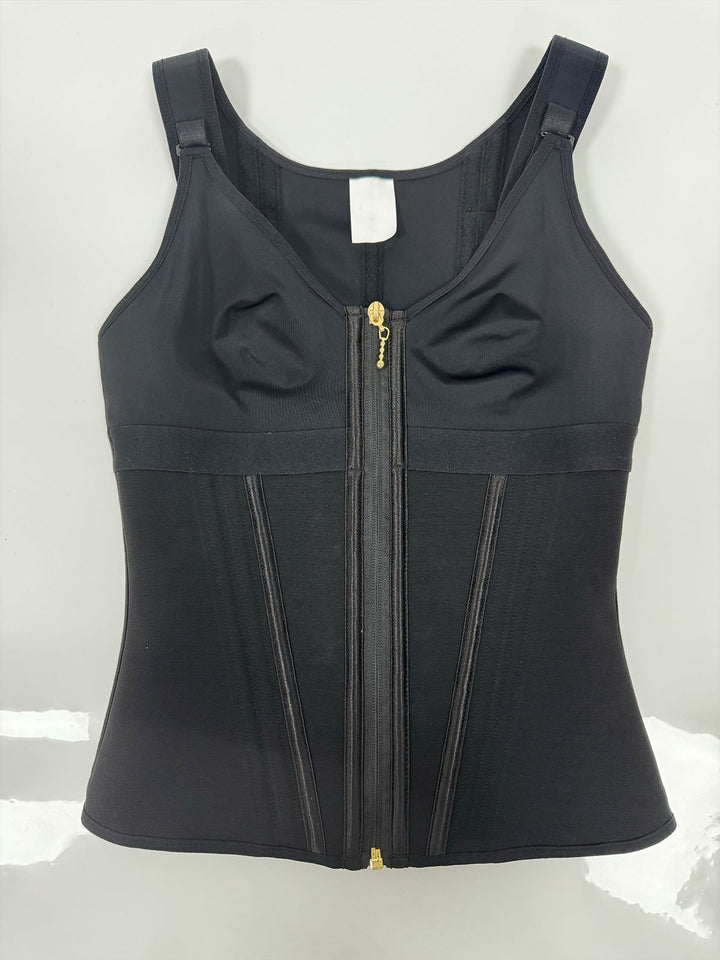 Shapshe® Damen Latex Korsett Bauchkontrolle Body Shaper Weste mit BH