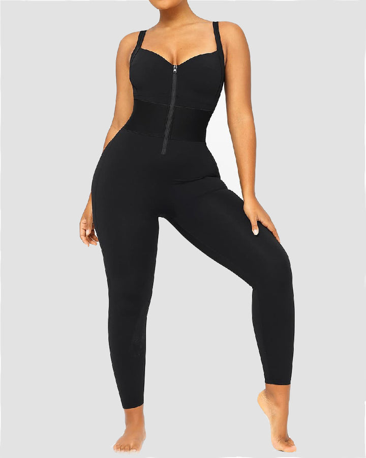 Shapshe® Ärmelloser Jumpsuit mit Bauchweg und Verstellbaren Trägern