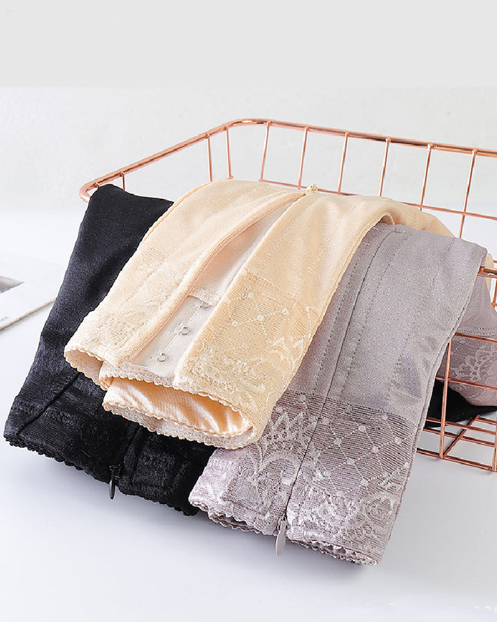 Hohe Taille Reißverschluss Mieder Shapewear Po-Lift Slip