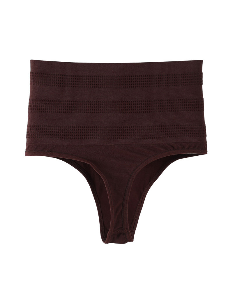 Hoher Taille Sexy Dreieck Tanga Slip Bauchkontrolle Shapewear