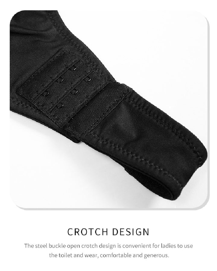 Sexy Spaghettiträger Bauchkontrolle Tanga Rückenfreier Bodysuit Eingebautem BH