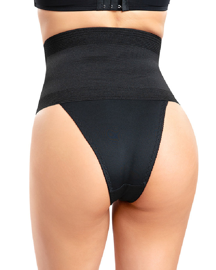 Damen Taillenformung Bauchweg Hohe Taille Shapewear Tanga