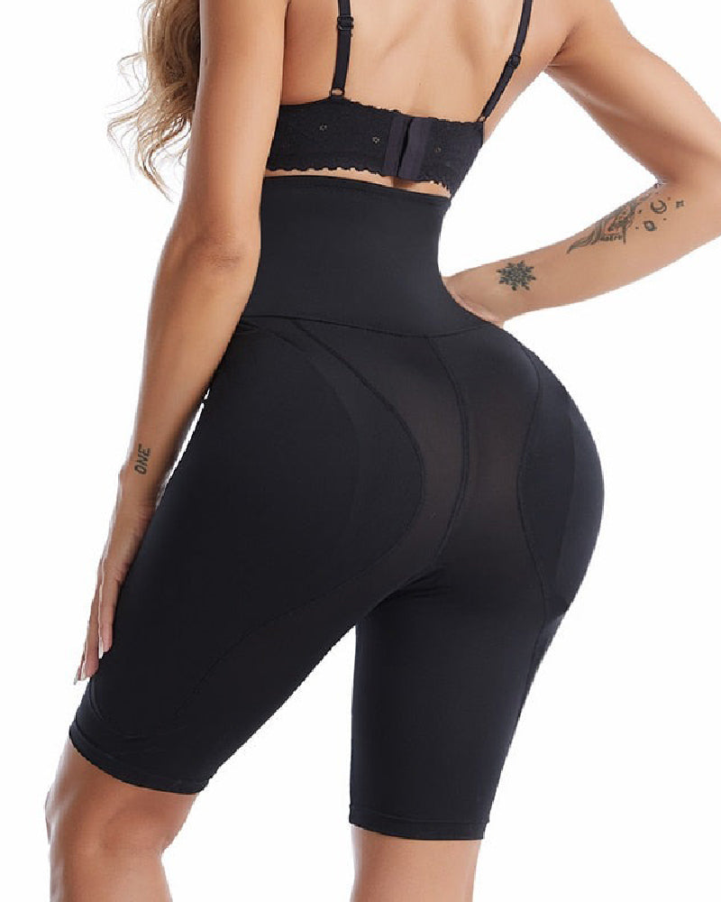 Sanduhr Taillenmieder BBL Shapewear Shorts mit Schwammpolstern
