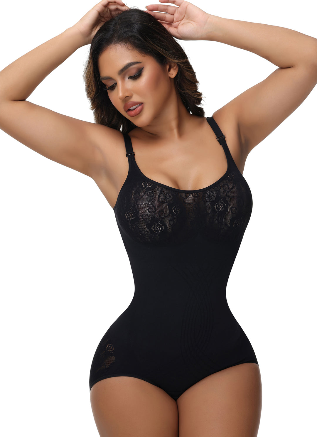 Shapshe® Sexy Nahtloser Jacquard Bodysuit Bauchweg Shapewear