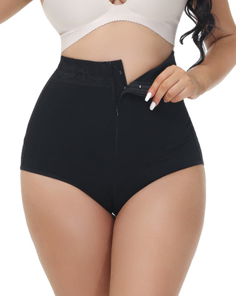 Damen Shapewear Slip Doppelter Kontrolle Po Lifter Unterwäsche