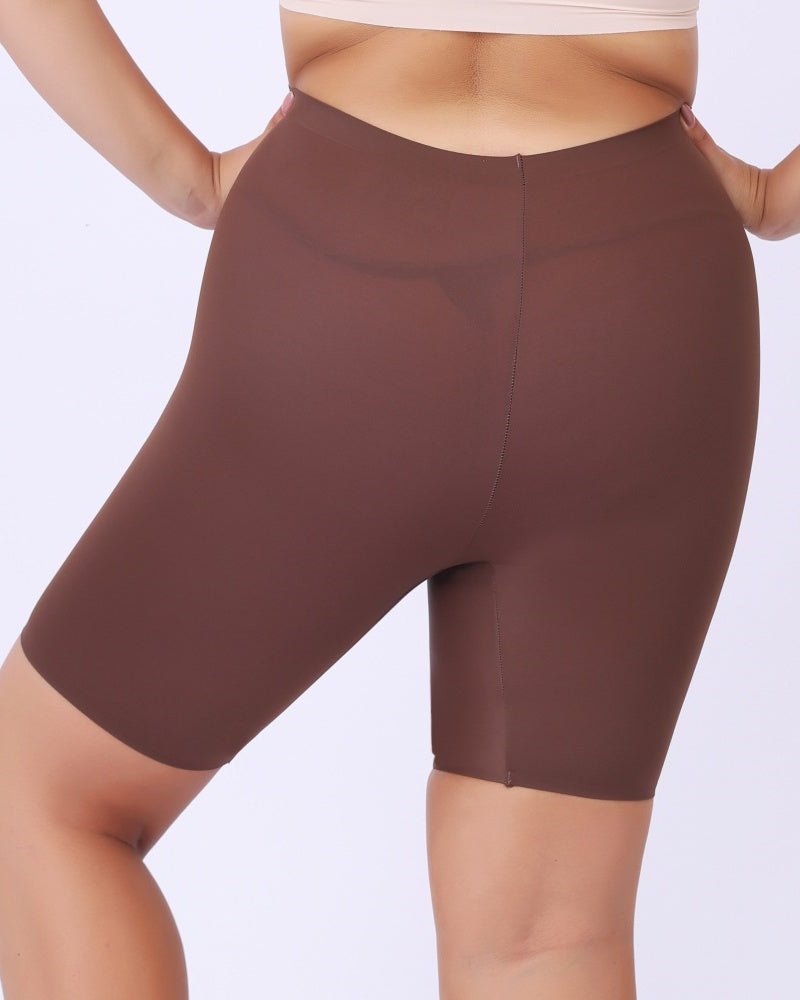 Nahtlose Shaping Shorts Mittlere Leibhöhe Bauchkontrolle Hüftlift