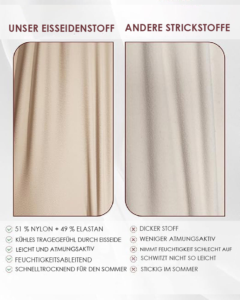 Shapshe® Damen Bauchweg Nahtloser Eisseide Bodysuit V-Ausschnitt