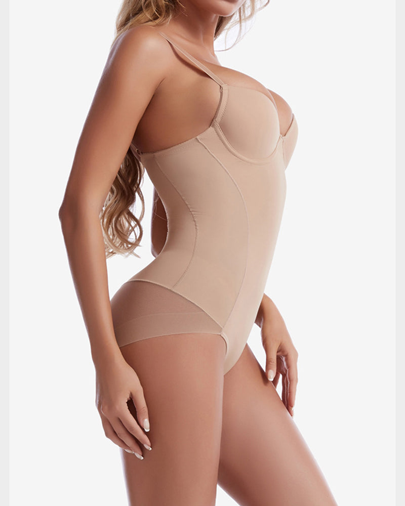 Shapshe® Brust Push up Po-Lift Bodysuit Shapewear mit BH