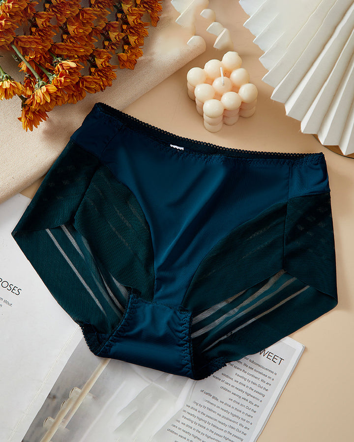 Damen Sexy Nahtlose Hohlstreifen Mesh  Tanga Formende Slips