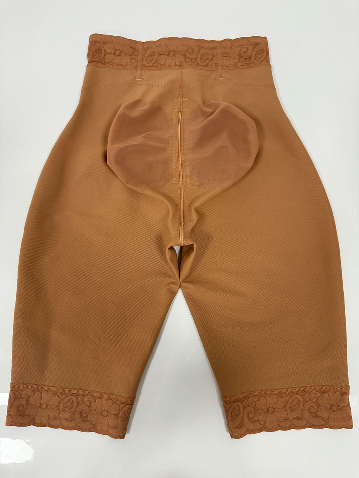 Shapshe® Damen Mittel Knielänge Spitzen Bauchweg Po Lift Shapewear Shorts