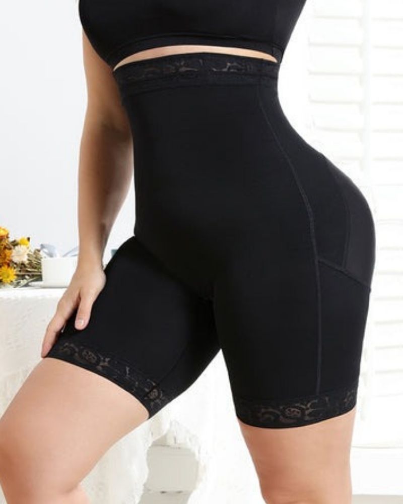 Shapshe® Schwarze schlankmachende hoch taillierte Butt Lifter Control Panty Unterwäsche Shorts