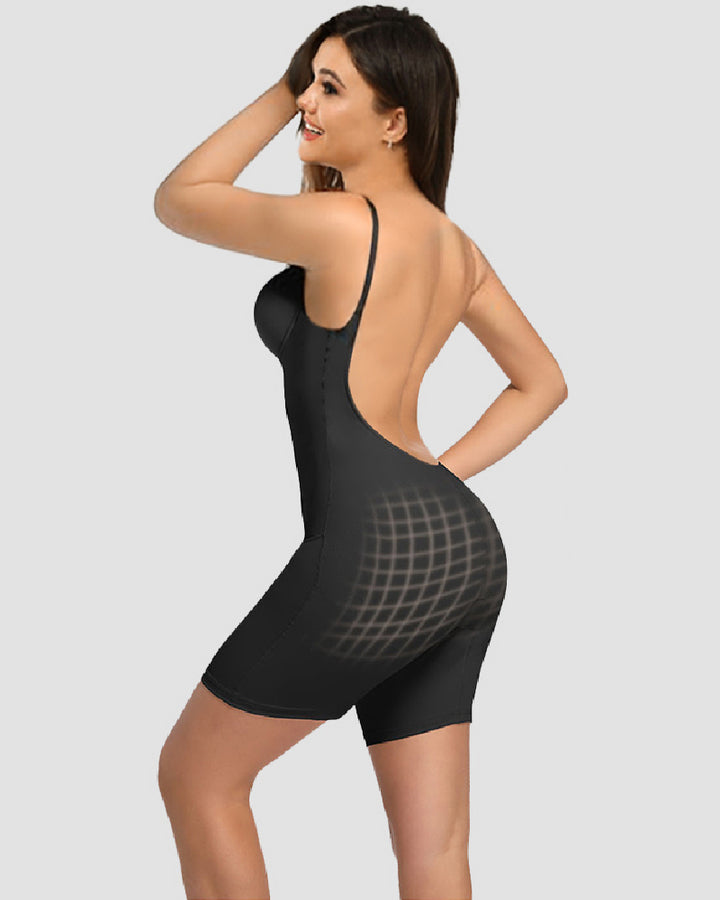 Shapshe® Bauchweg Rückenfreier Shapewear V-Ausschnitt Bodysuit Mit BH