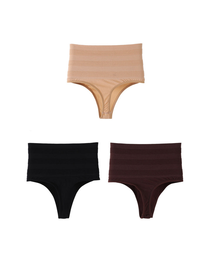 Hoher Taille Sexy Dreieck Tanga Slip Bauchkontrolle Shapewear