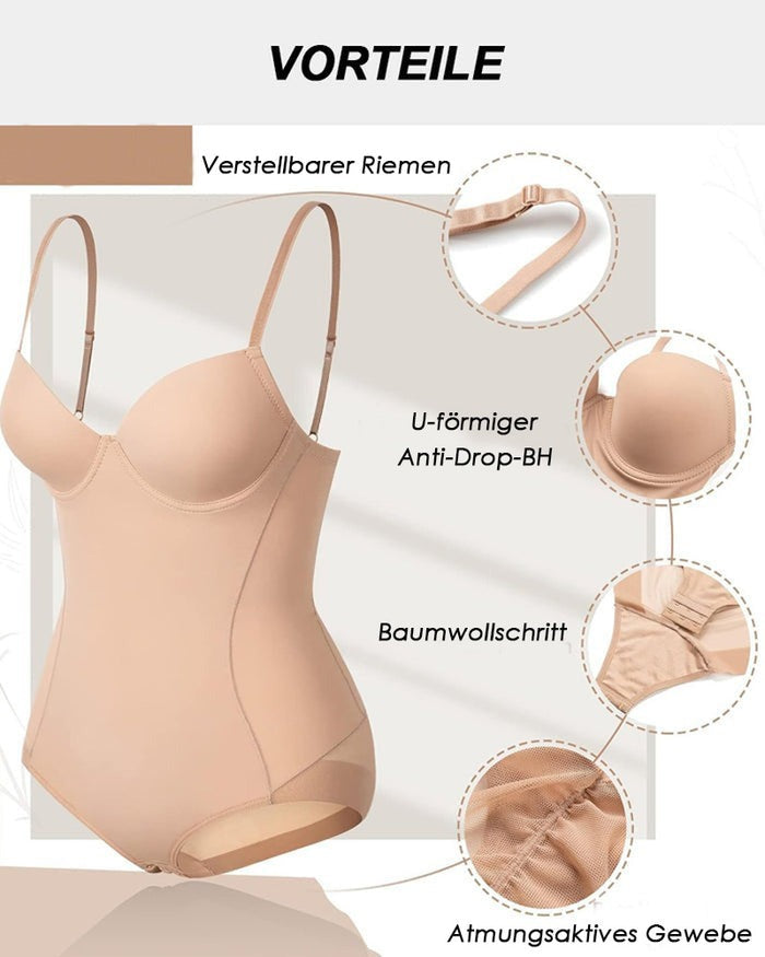 Shapshe® Brust Push up Po-Lift Bodysuit Shapewear mit BH