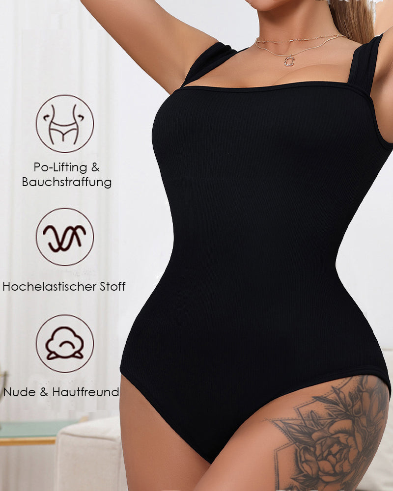 Shapshe® Damen Nahtloser Bodysuit Quadratischem Ausschnitt Ärmellose Tanktops Shapewear