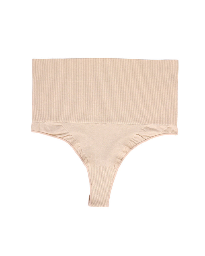 Hohe Taille Nahtloses Formendes Tanga Bauchkontrolle Unterwäsche