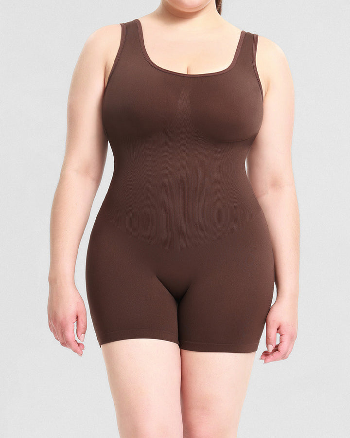 Damen Bauchweg Nahtlose Bis zur Mitte des Oberschenkels Outerwear Bodysuit Shapewear