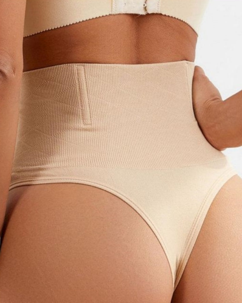 Hohler Dünner Shapewear Tanga mit Hoher Taille Bauchformung