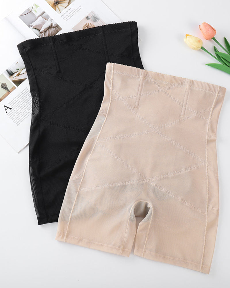 Mesh Hohe Taille Bauchweg Postpartale Formende Shorts