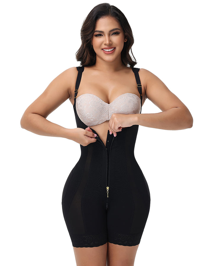 Shapshe® Faja Bauchkontrolle Offener Brustbereich Schultergurte