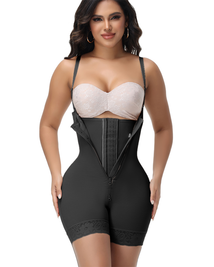 Shapshe® Fajas Sanduhr Shaping Shorts mit Doppelkompression und Reißverschluss