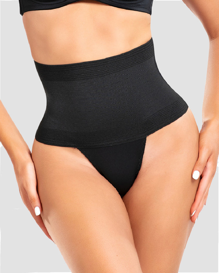 Damen Taillenformung Bauchweg Hohe Taille Shapewear Tanga