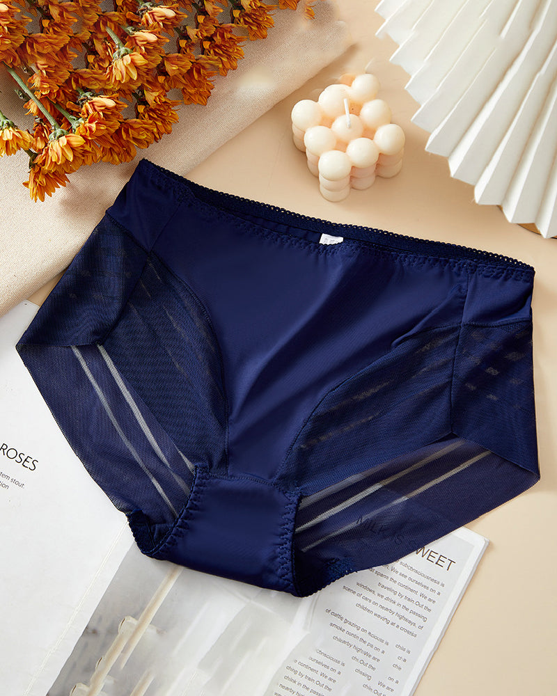 Damen Sexy Nahtlose Hohlstreifen Mesh  Tanga Formende Slips