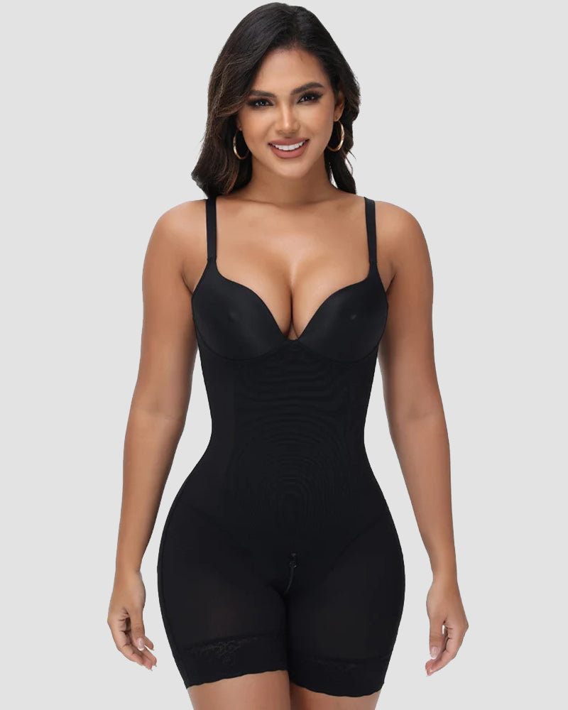 Shapshe® Brustwarzen BH Bauchkontrolle Shapwear Bodysuit für Damen