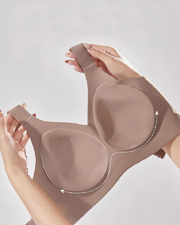 Damen Nahtlose Push Up BH Ohne Bügel Atmungsaktive Unterwäsche