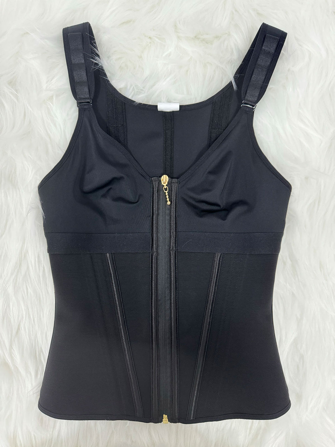 Shapshe® Damen Latex Korsett Bauchkontrolle Body Shaper Weste mit BH