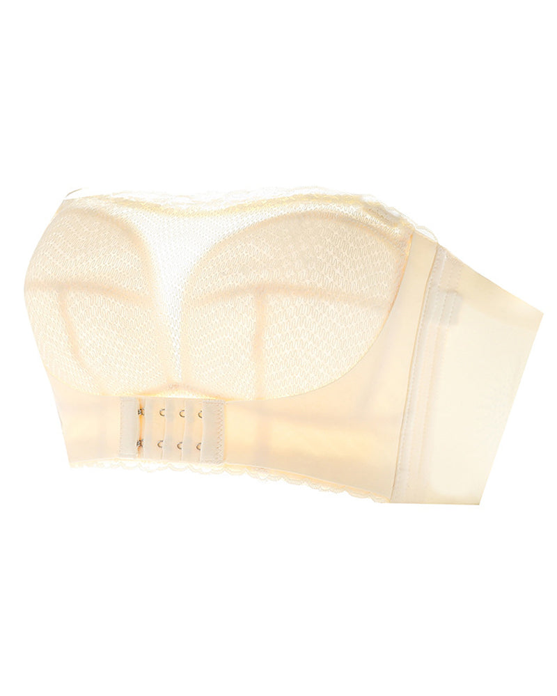 Damen Vorderverschluss Nahtloser Trägerloser Schlauchoberteil Anti-Exposition BH