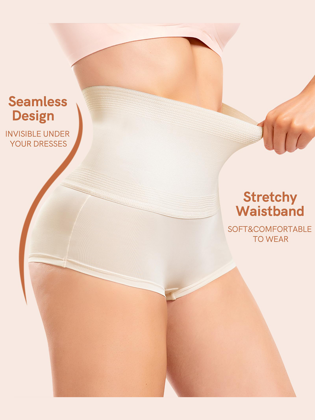 Shapewear Höschen Shorts Flacher Bauch Hohe Taille Formende Unterwäsche
