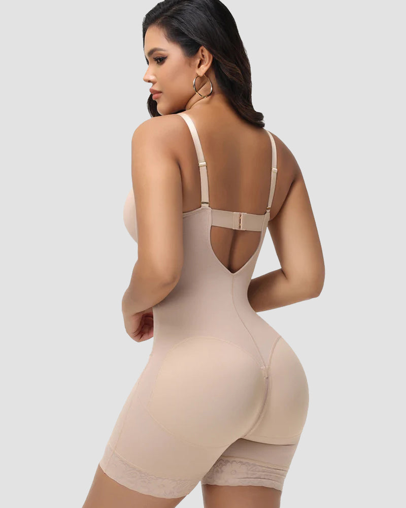 Shapshe® Brustwarzen BH Bauchkontrolle Shapwear Bodysuit für Damen