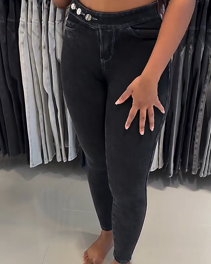 Shapshe® Jeans mit Hoher Taille Hüftlifting und Bauchkontrolle