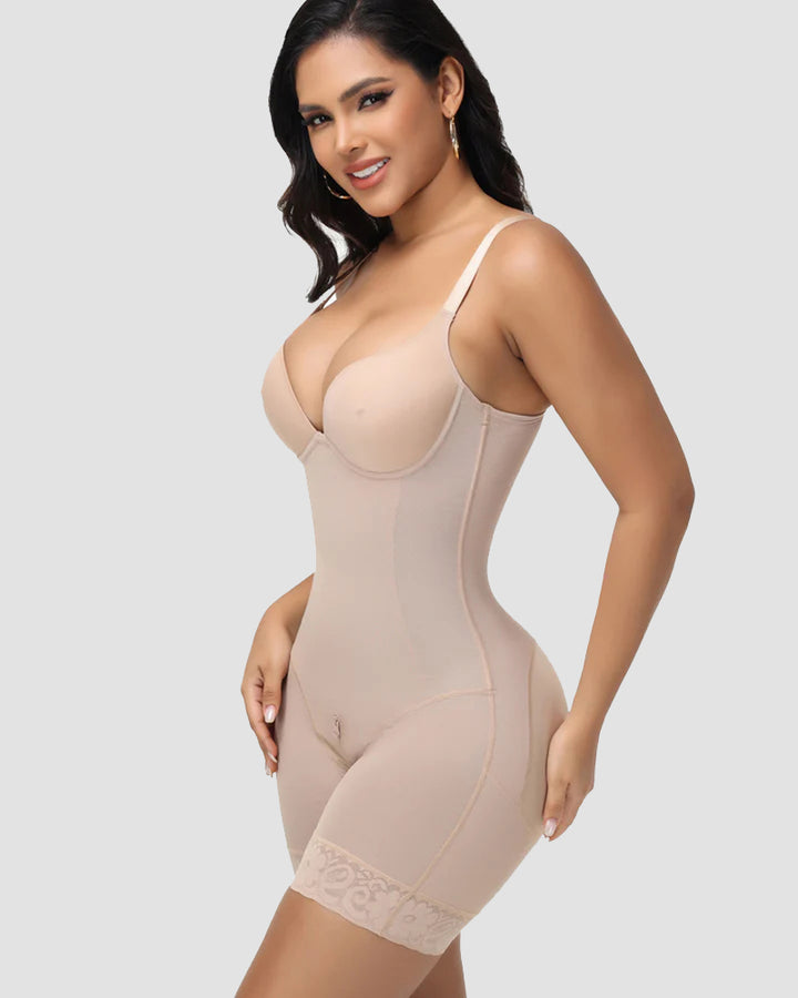 Shapshe® Brustwarzen BH Bauchkontrolle Shapwear Bodysuit für Damen