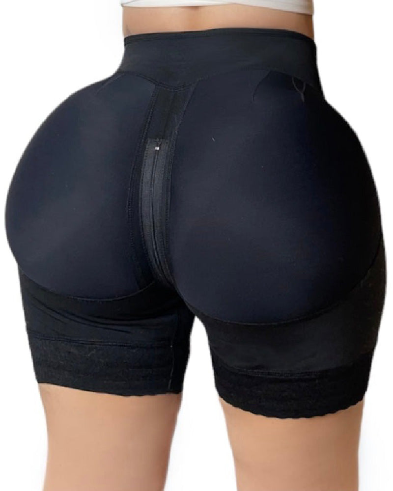 Niedrige Taille Unsichtbare BBL Shapewear Bauchweg Faja Shorts