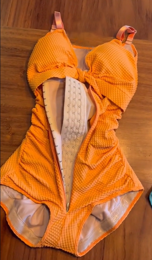 Shapshe® Cut-Out Knoten Vorne Bauchweg Shapewear Badeanzug