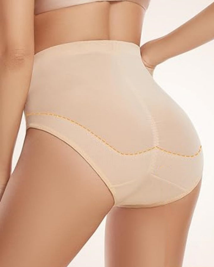Mittelhohe Kreuz Kompressions Shapewear Unterwäsche Netz Bauchkontrolle Höschen
