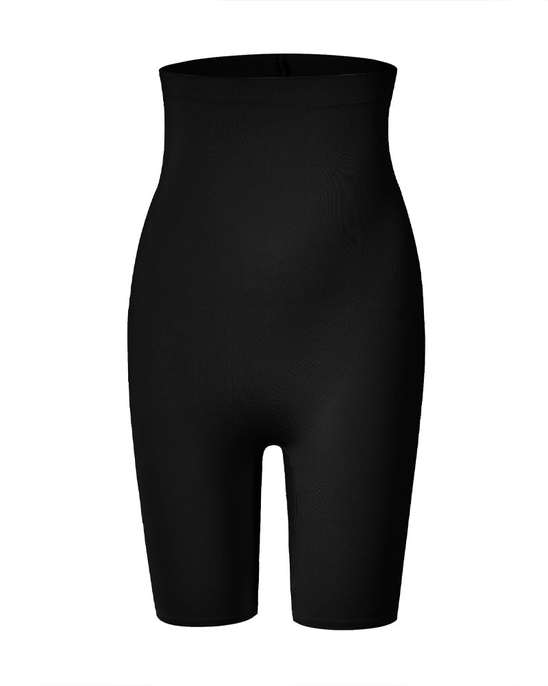 Glatte Hochtaillierte Bauchweg Shapewear Shorts